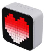 Pixel Art Bluetooth Speaker with APP Control, TWS, RGB Lighting & Time Display