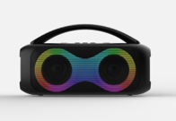 Portable Bluetooth Party Speaker with Dual 15W Drivers & RGB Light Show