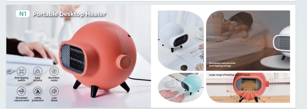 N1 Portable Desktop Heater