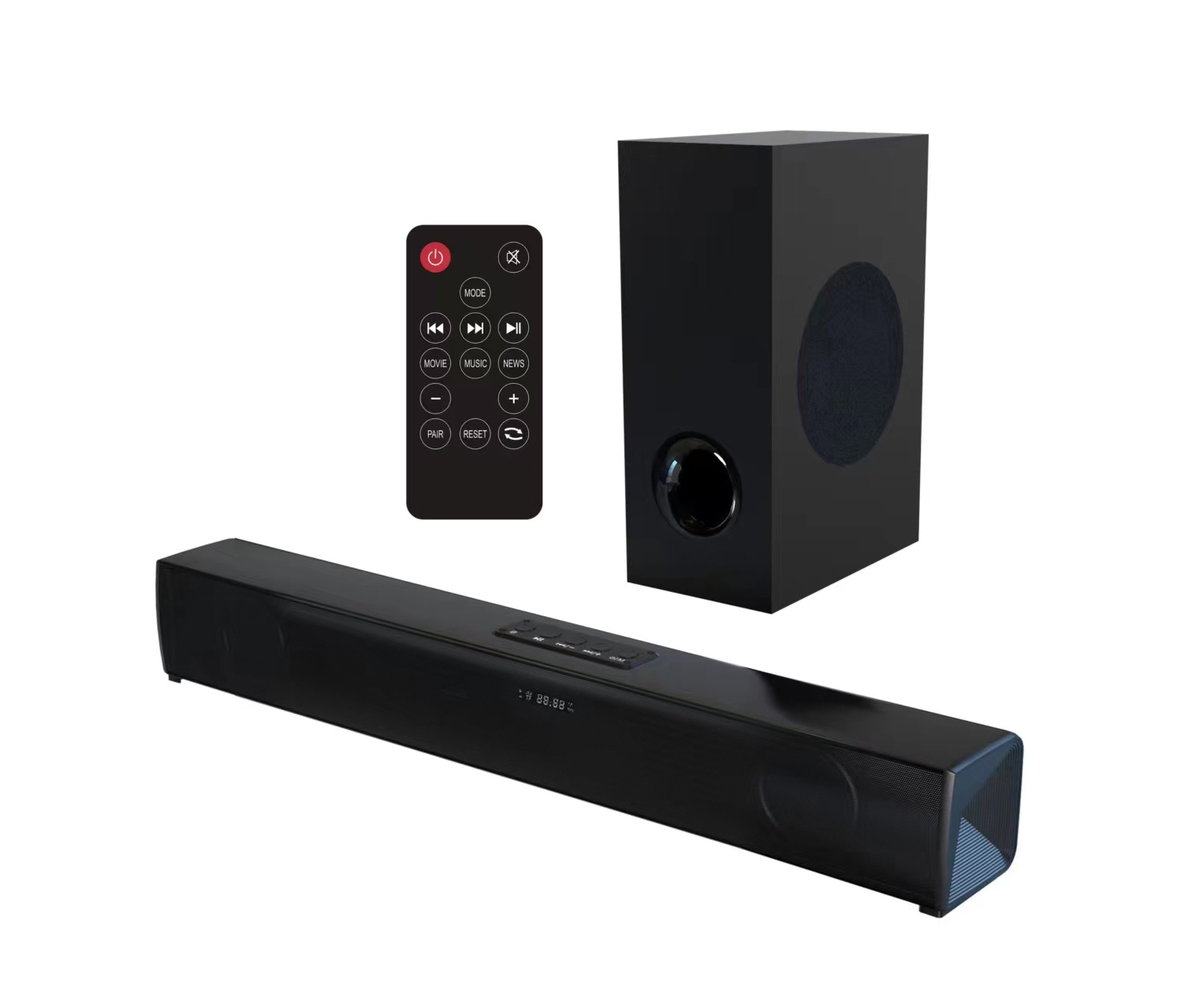 HZ-B256 | High Power Bluetooth Speaker Soundbar with Subwoofer, Deep Bass, Home Theater Wireless Speaker