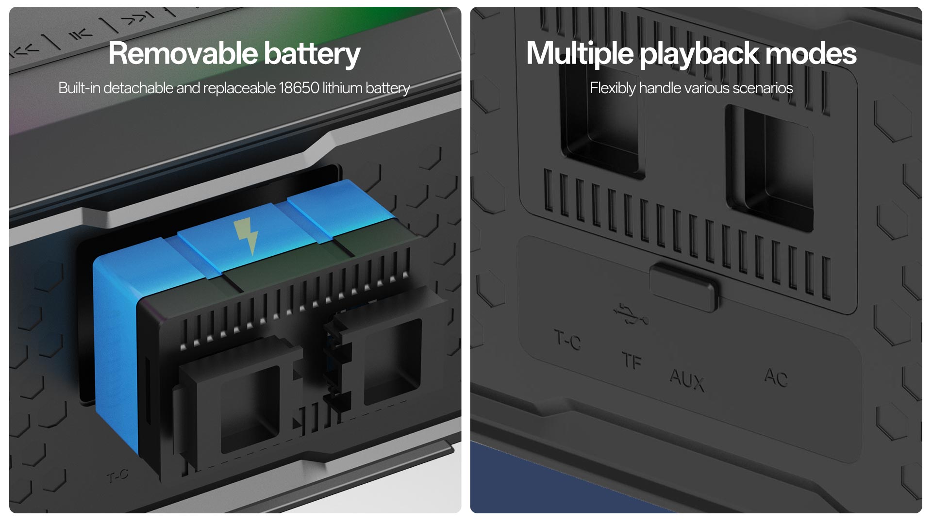 HZ-B369 | Portable Wireless Bluetooth Speaker with Dual 30W Drivers & 6000mAh Battery插图5
