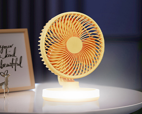 Shaking Head Fan with Night Light