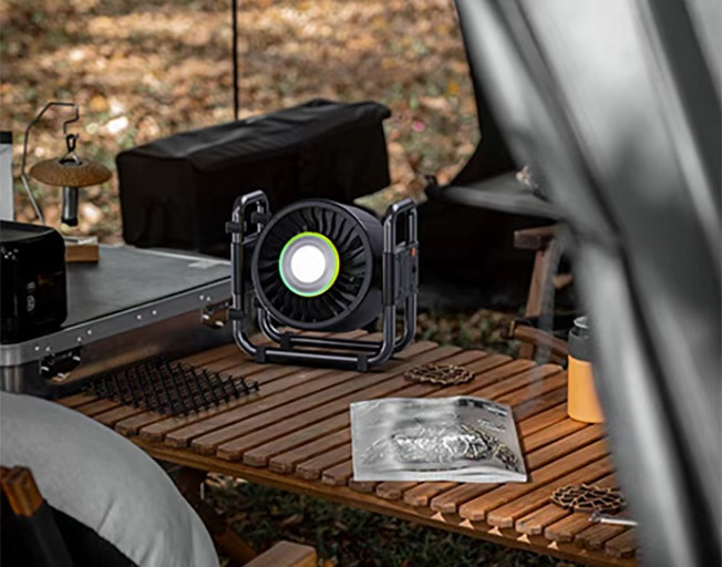 HZ-Z15 | High-Capacity Rechargeable Fan with RGB & LED Lighting