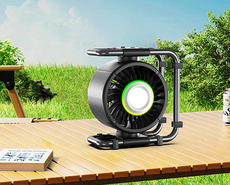 HZ-Z15 | High-Capacity Rechargeable Fan with RGB & LED Lighting