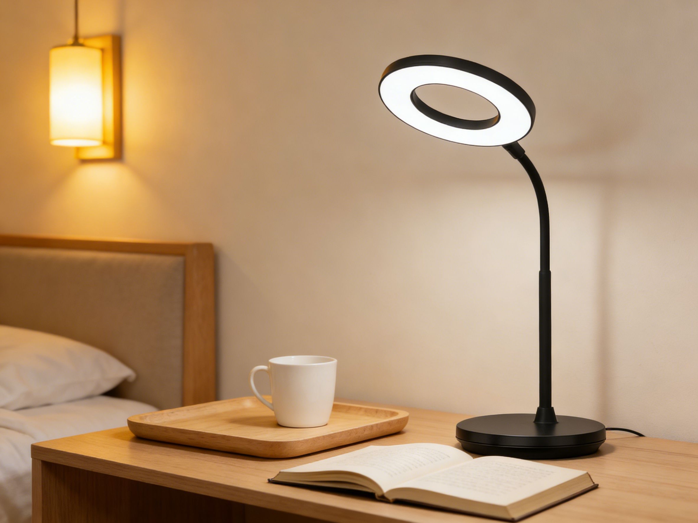 HZ-L078 Rechargeable Ring Light Table Lamp