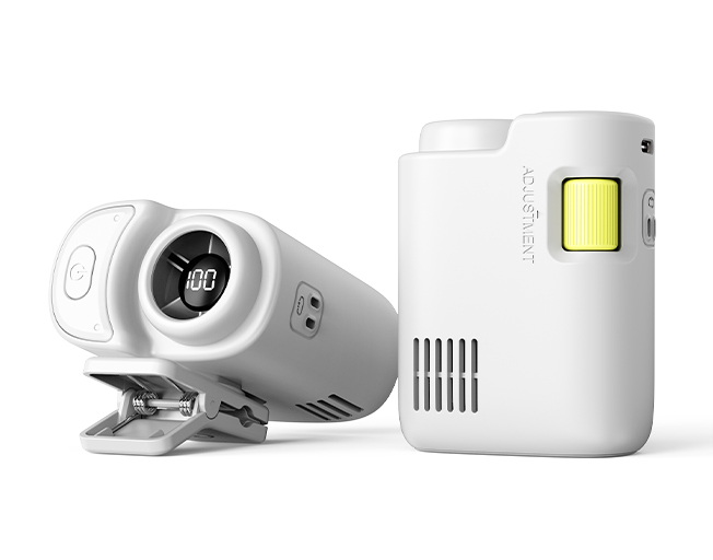 HZ-F9 | Portable Waist Clip Fan with 4000mAh Battery, 100-Level Stepless Speed, Outdoor Hands-Free Cooling Fan