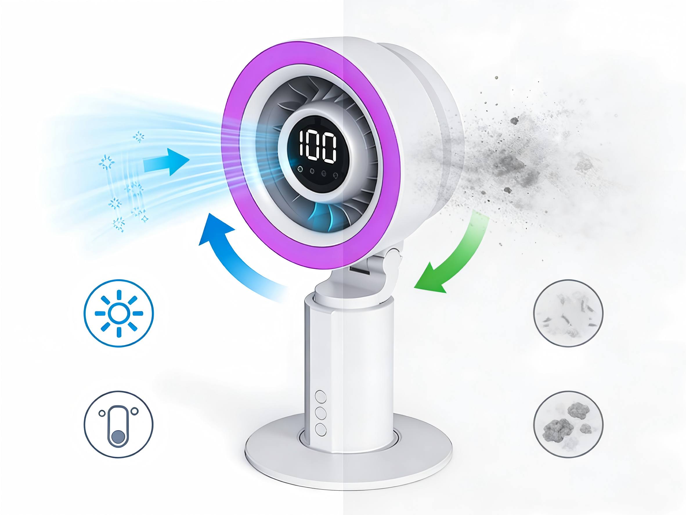 Stay Cool and Breathe Fresh: HUAZENG HZ-Z12 Negative Ion Fan