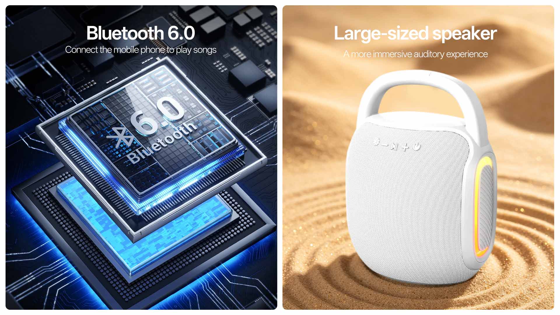 HZ-B361 | Karaoke Bluetooth Speaker with RGB Lighting插图1
