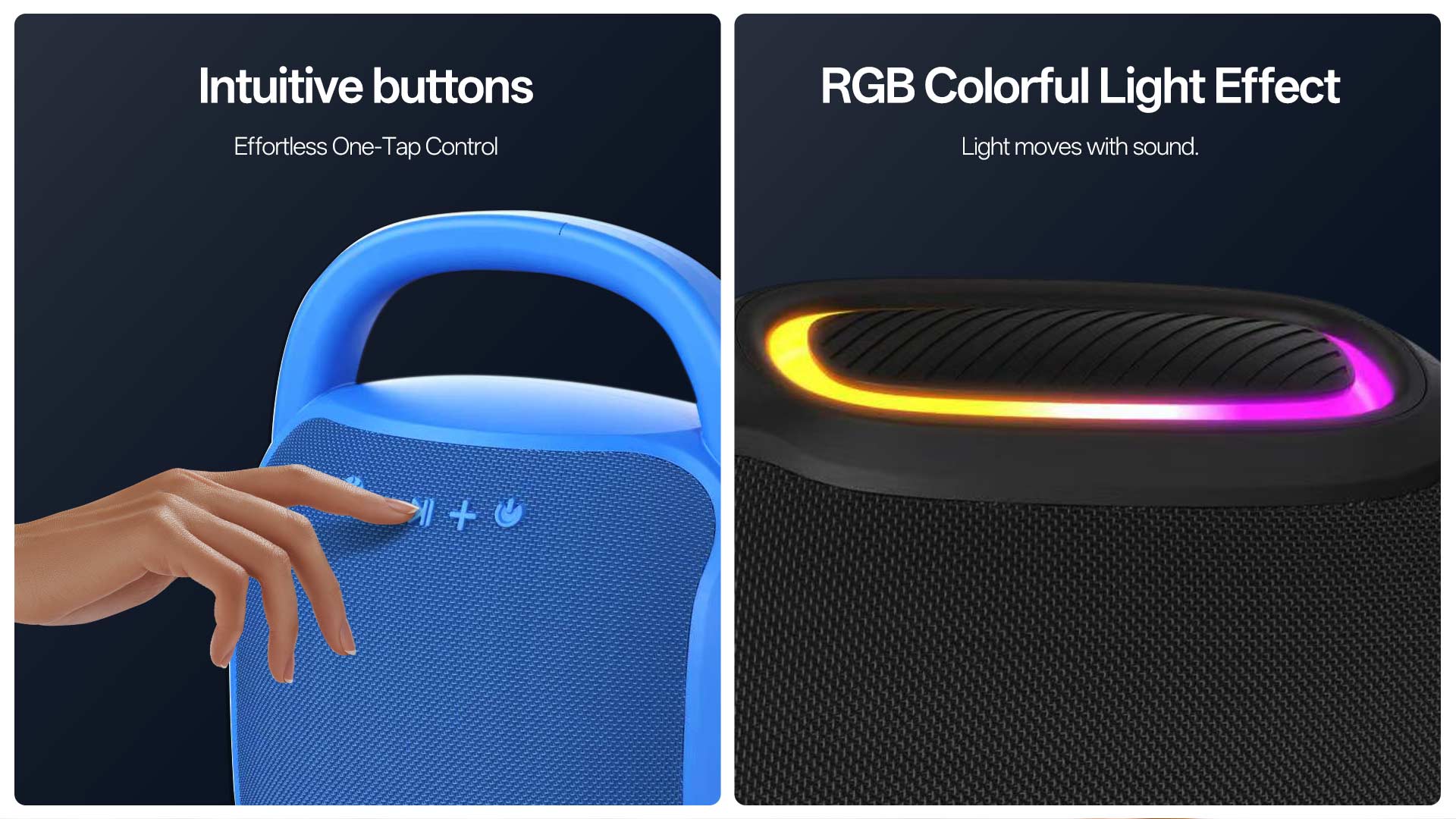 HZ-B361 | Karaoke Bluetooth Speaker with RGB Lighting插图3