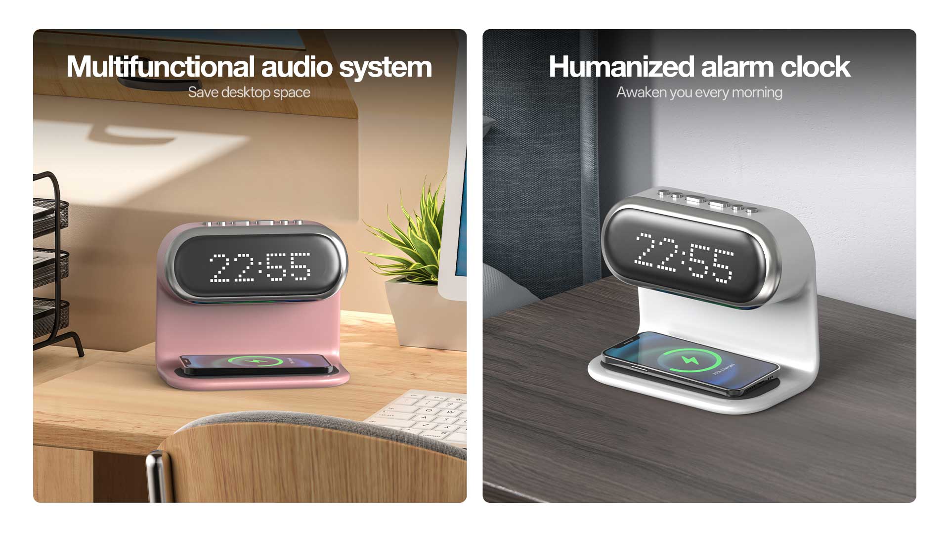 HZ-H17 | Bluetooth Speaker with Wireless Charging and White Noise插图2