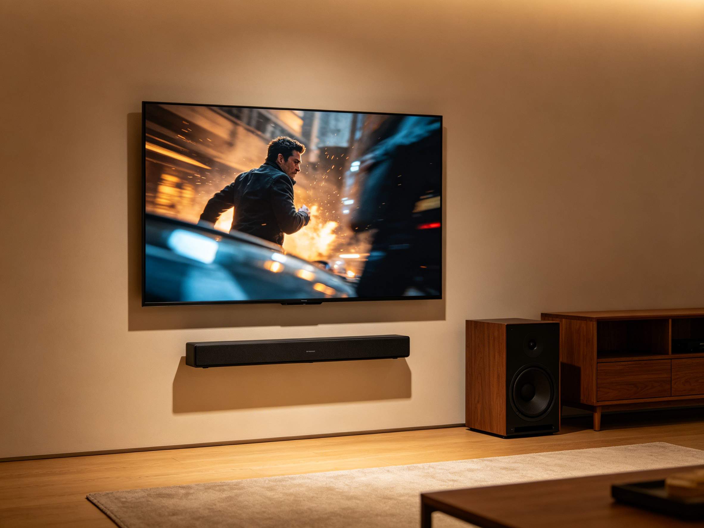 HZ-B258 40W High-Power Bluetooth Soundbar with Subwoofer, Multiple Inputs