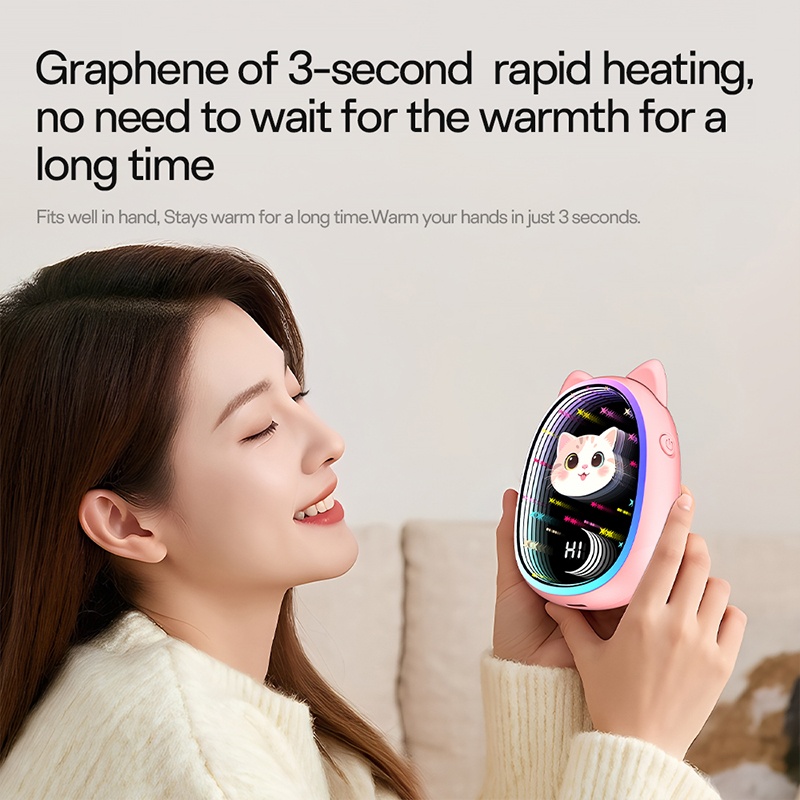 Adjustable heat levels at 45°C, 55°C, and 65°C