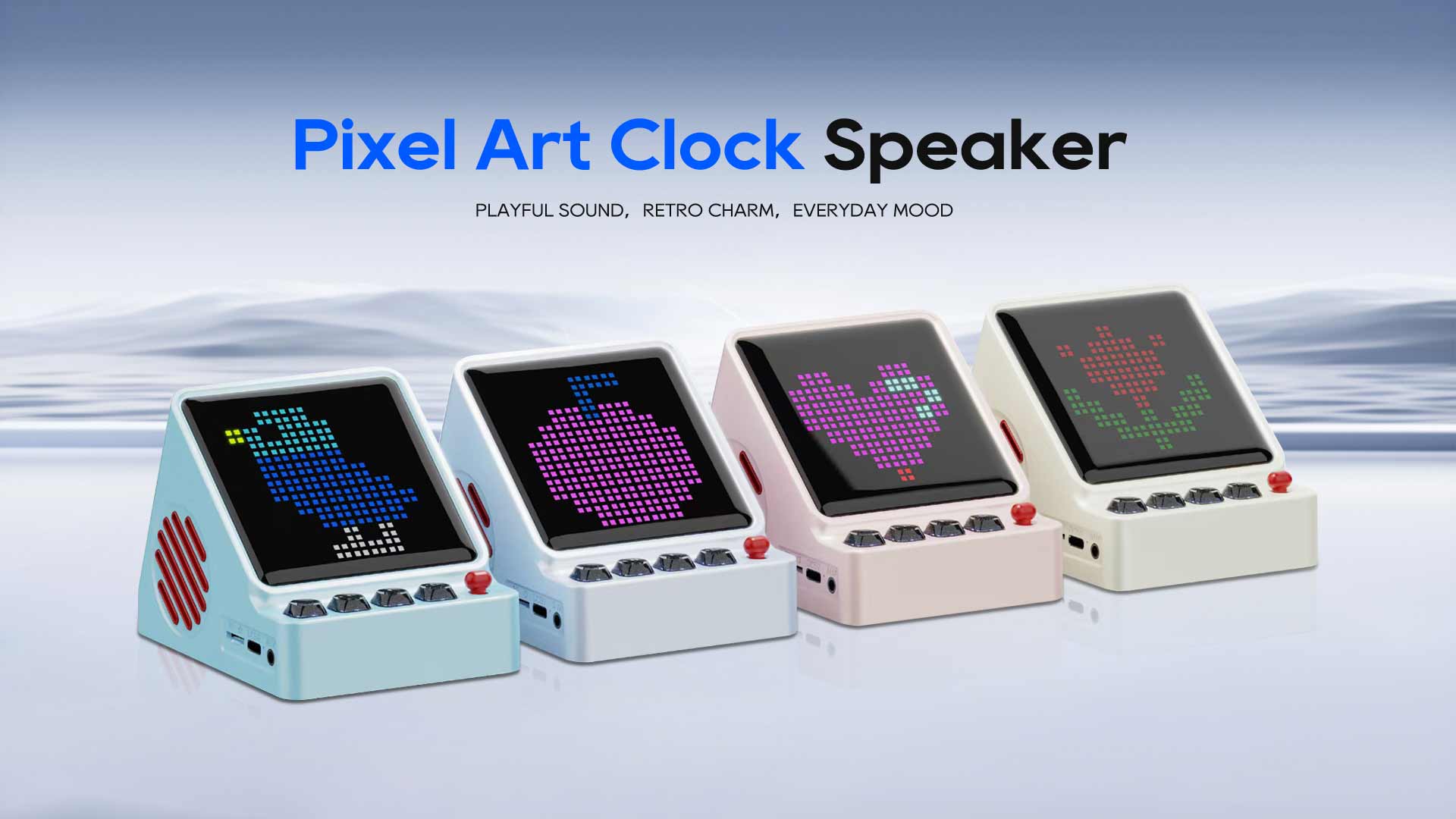 HZ-B405 | Pixel‑art DIY LED Display TWS Bluetooth Speaker With App Control插图 HZ-B405 | Pixel‑art DIY LED Display TWS Bluetooth Speaker With App Control插图