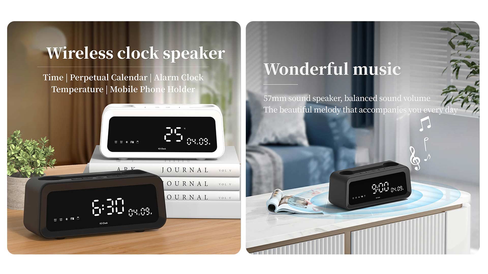 Compact, space‑saving modern‑style appearance fits all‑style room decor and desktop layouts