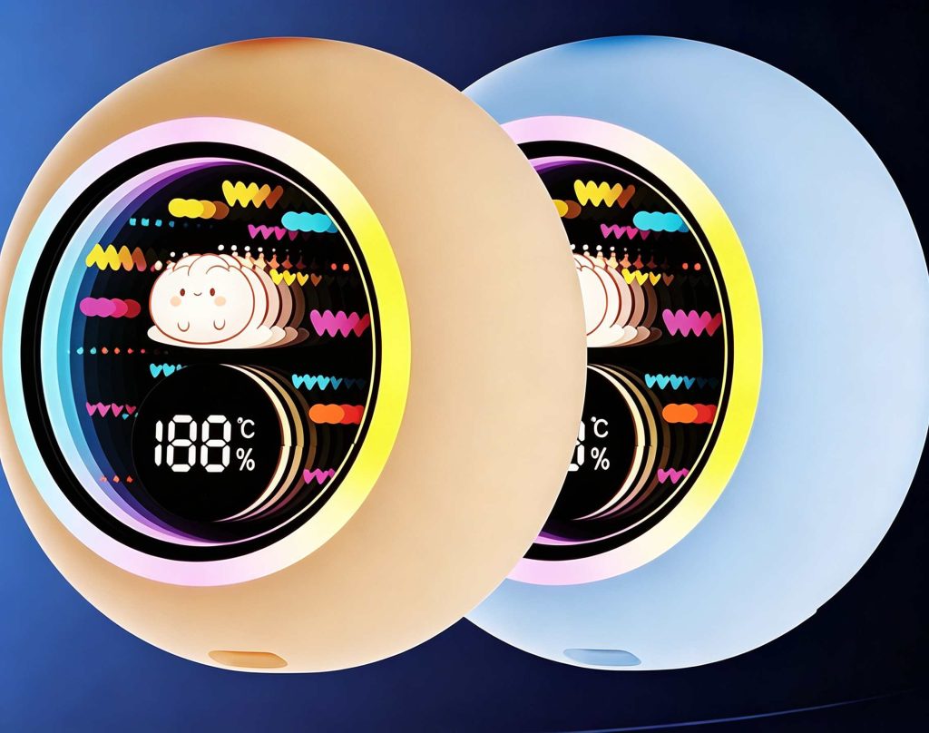 Graphene Mini Hand Warmer 3-Second Rapid Heating, LED Display, Cute Steamed Bun Gift