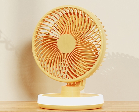 Table Top Shaking Head Fan with Night Light